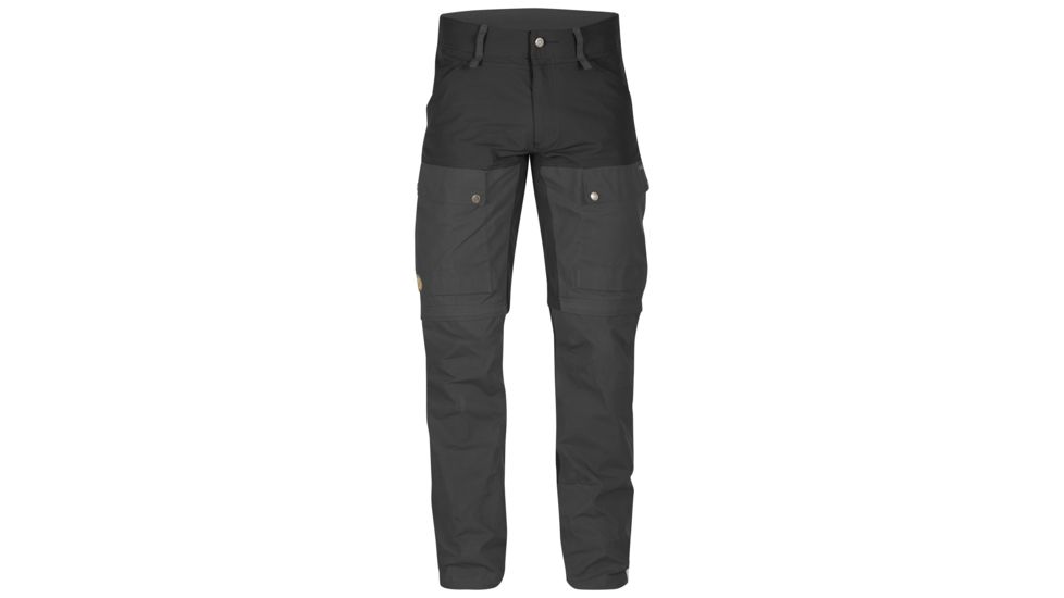 Fjallraven Keb Gaiter Trousers - Mens-Black-Long Inseam-EU 52