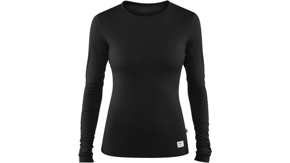 Fjallraven Keb Long Sleeve Wool T-Shirt - Womens, Black, Medium, F89753-550-M