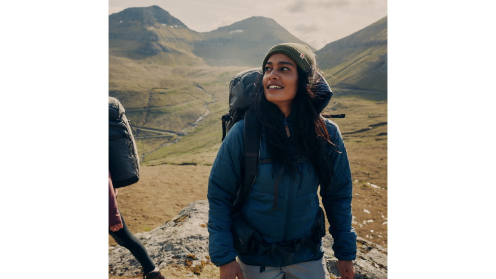 Fjallraven Keb Padded Hoodie - Womens, Mountain Blue, Large, F89630-570-L