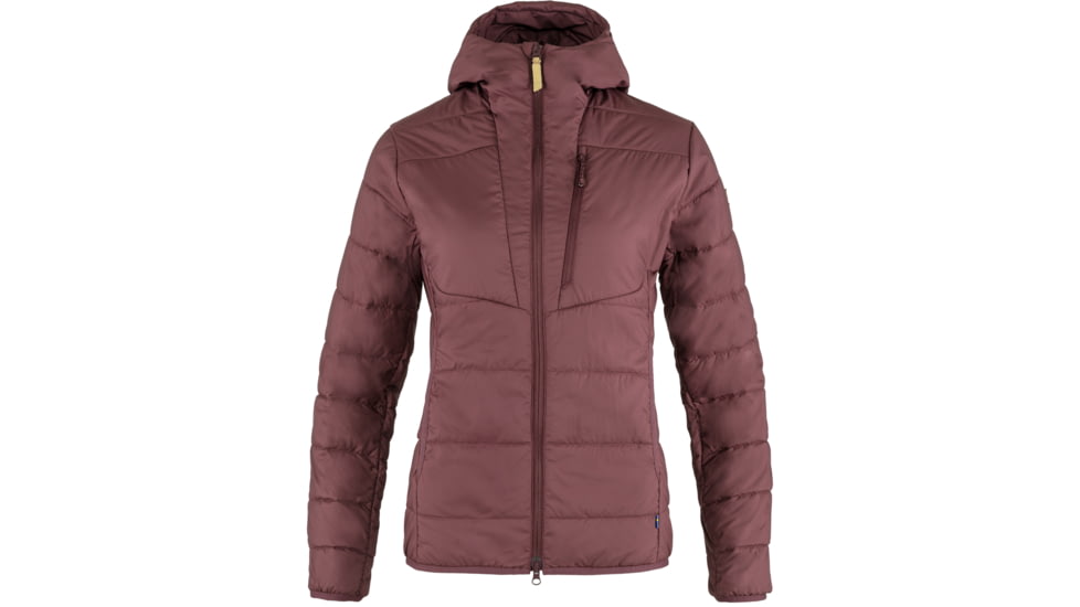 Fjallraven Keb Padded Hoodie - Womens, Port, 2XS, F89630-357-XXS