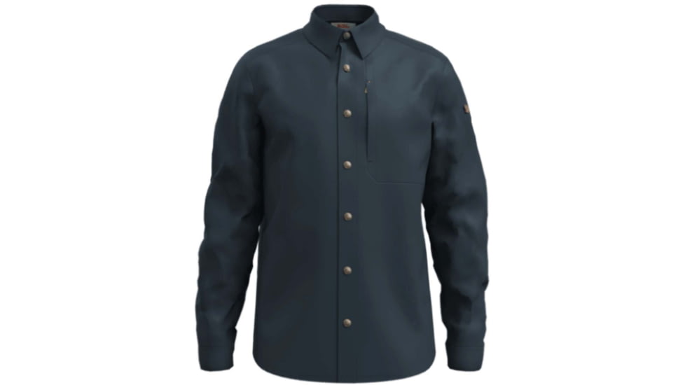 Fjallraven Keb Trekking Long Sleeve Shirt - Mens, Dark Navy/Dark Navy, Large, F12600269-555-555-L