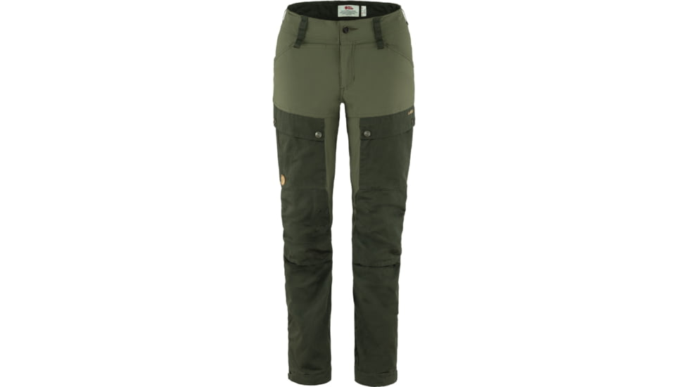 Fjallraven Keb Trekking Trousers - Womens, Long Inseam, Deep Forest/Laurel Green, 38/Long, F86706-662-625-38/L