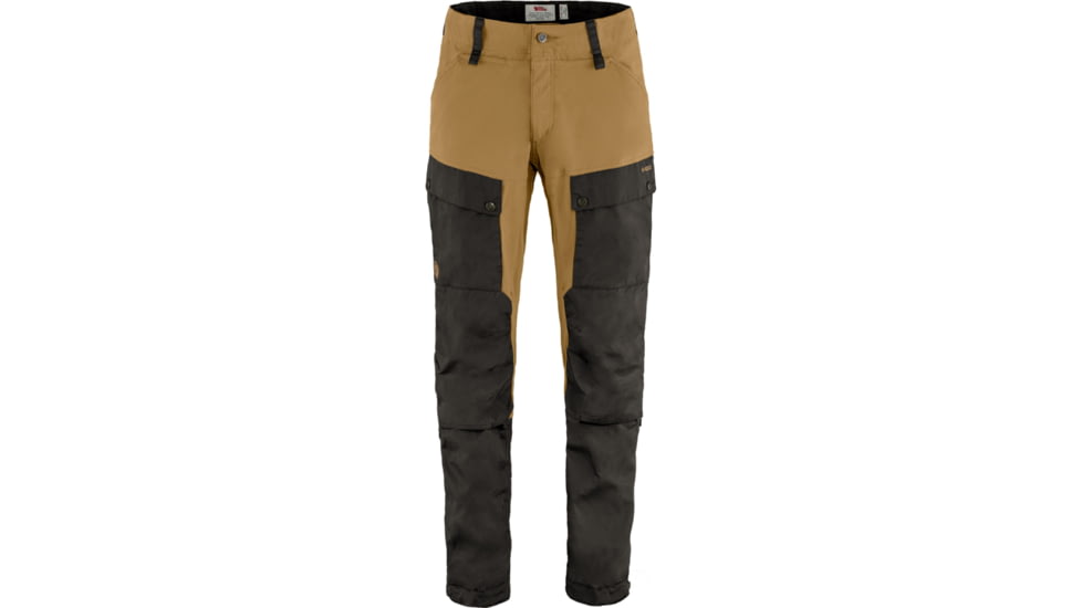 Fjallraven Keb Trousers - Mens, Short Inseam, Dark Grey/Buckwheat Brown, 50/Short, F87176-030-232-50/S