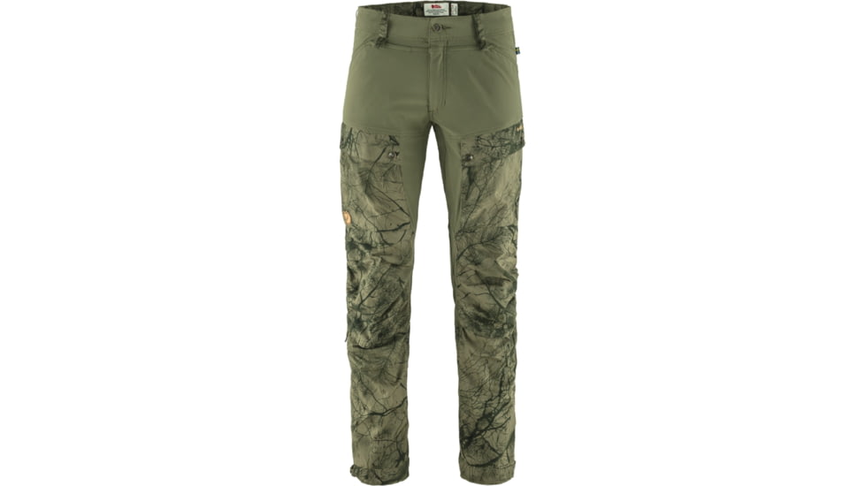Fjallraven Keb Trousers - Mens, Short Inseam, Green Camo/Laurel Green, 50/Short, F87176-626-625-50/S