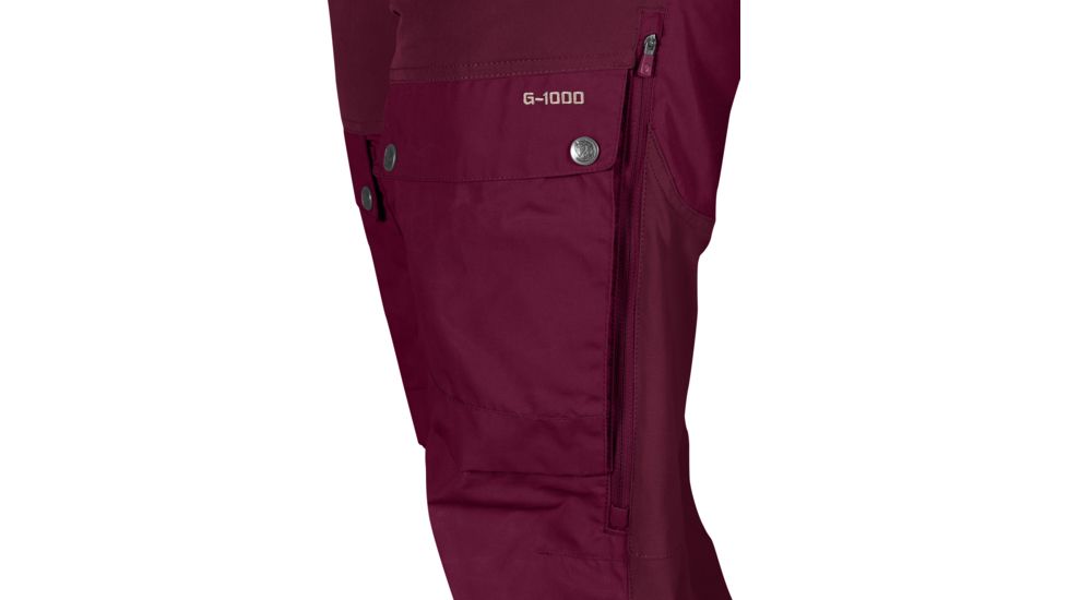 Fjallraven Keb Trousers - Women's-Dark Garnet-Short Inseam-EU 34