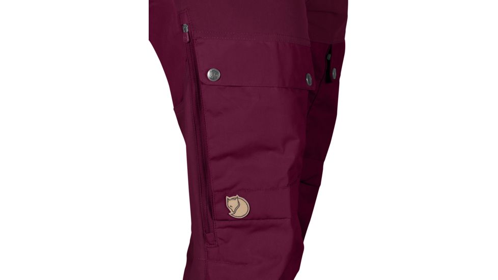 Fjallraven Keb Trousers - Women's-Dark Garnet-Short Inseam-EU 34
