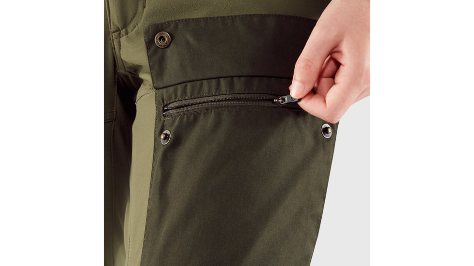 Fjallraven Keb Trousers - Womens, Short, Deep Forest-Laurel Green, 32, F89898S-662-625-32