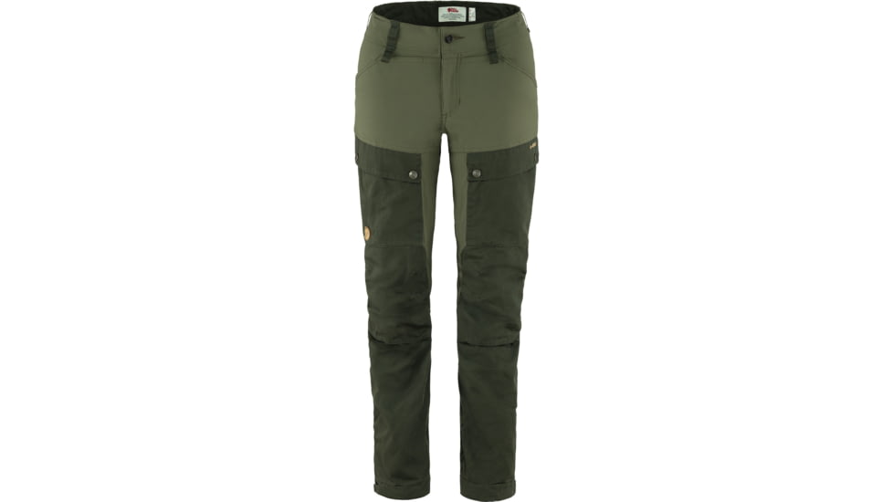 Fjallraven Keb Trousers - Womens, Short, Deep Forest-Laurel Green, 32, F89898S-662-625-32