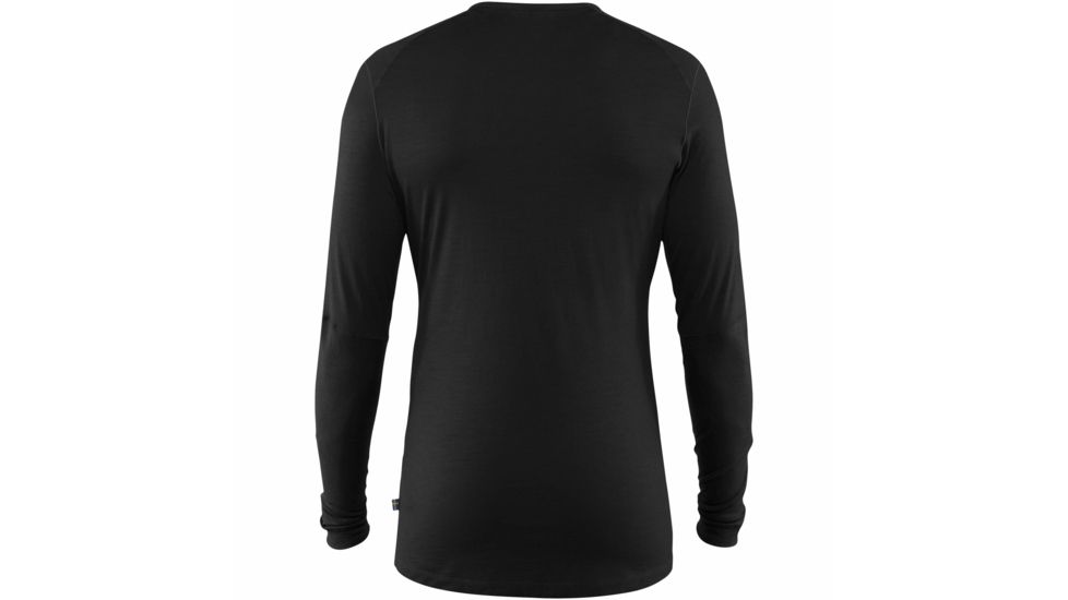 Fjallraven Keb Wool T-shirt Long Sleeve - Men's, Black, Medium, F81875-550-M