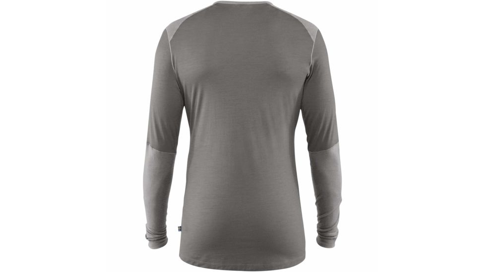 Fjallraven Keb Wool T-shirt Long Sleeve - Mens, Light Grey-Grey, 2XL, F81875-010-020-XXL