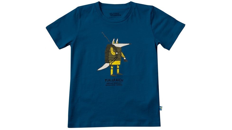 Fjallraven Kids Trekking Fox T-shirt - Men's, Lake Blue, 146 F82426-539-146