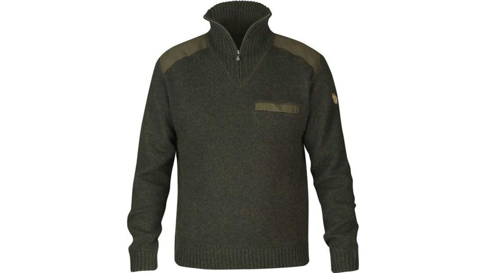 Fjallraven Koster Sweater - Mens, Dark Olive, Large, F90487-633-L