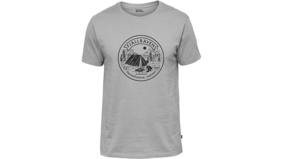 Fjallraven Lagerplats Camp Site T-Shirt Mens, Grey, S F81950-20-S