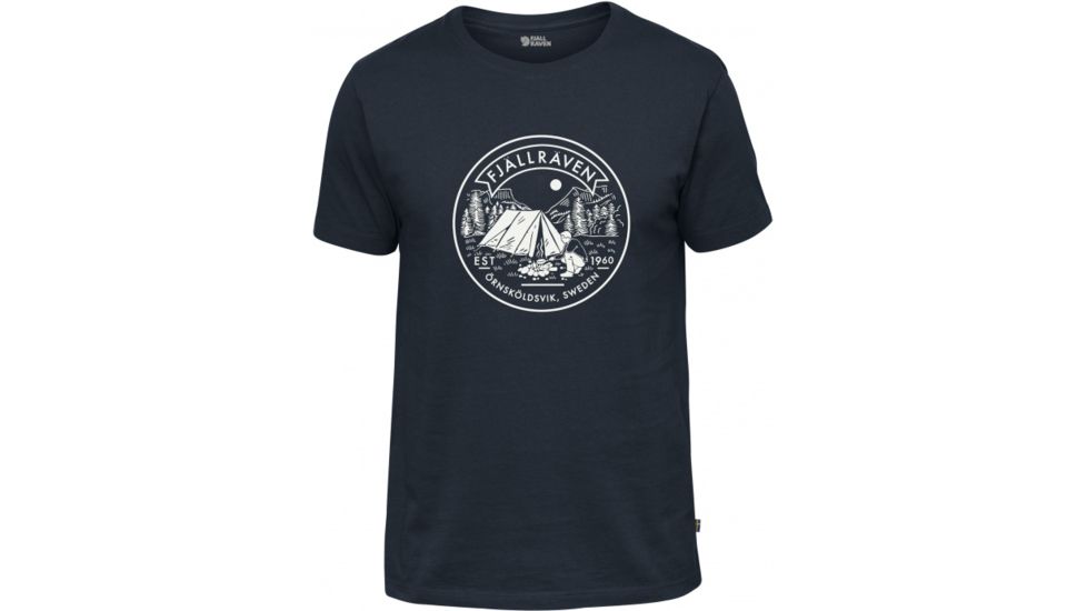 Fjallraven Lagerplats Camp Site T-Shirt Mens, Navy, XS F81950-560-XS