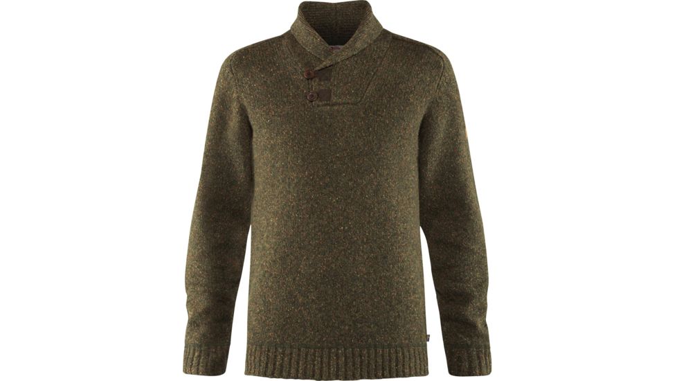 Fjallraven Lada Sweater - Mens, Dark Olive, Small, F81346-633-S