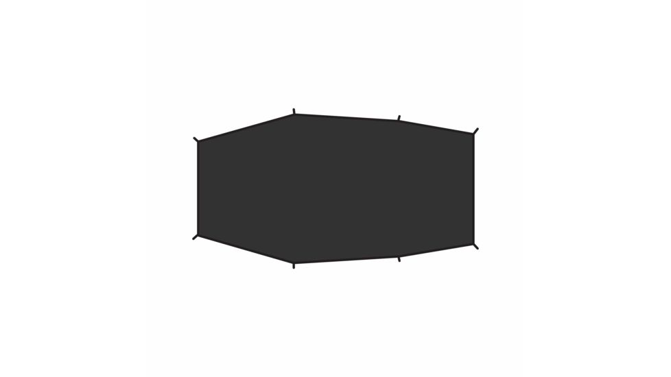 Fjallraven Lite 3 footprint, Black, F54713-550-One Size