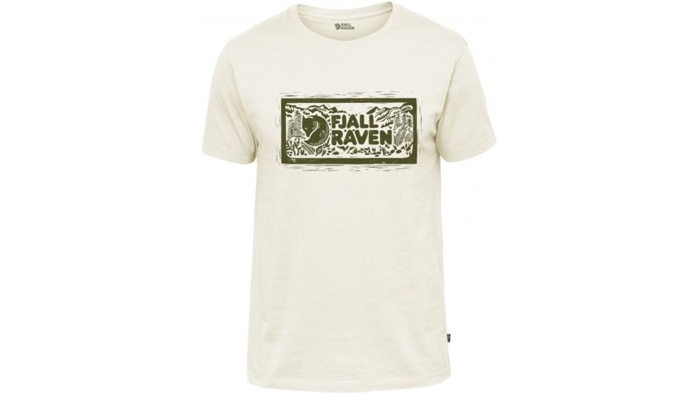 Fjallraven Logo Stamp T-Shirt Mens, Eggshell, XL F81949-111-XL