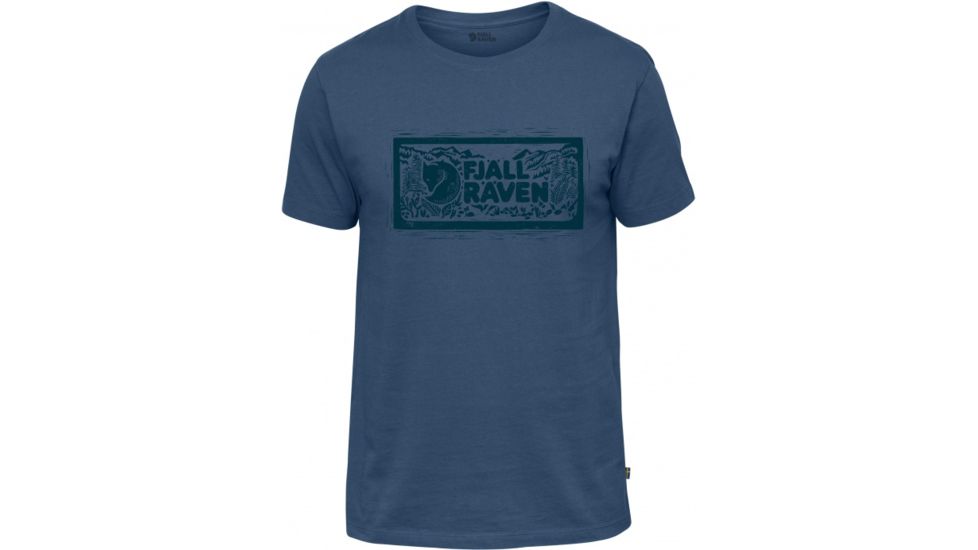 Fjallraven Logo Stamp T-Shirt Mens, Uncle Blue, XXL F81949-520-XXL