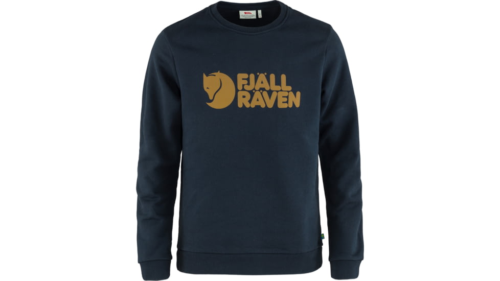Fjallraven Logo Sweater - Mens, Dark Navy, Extra Small, F84142-555-XS