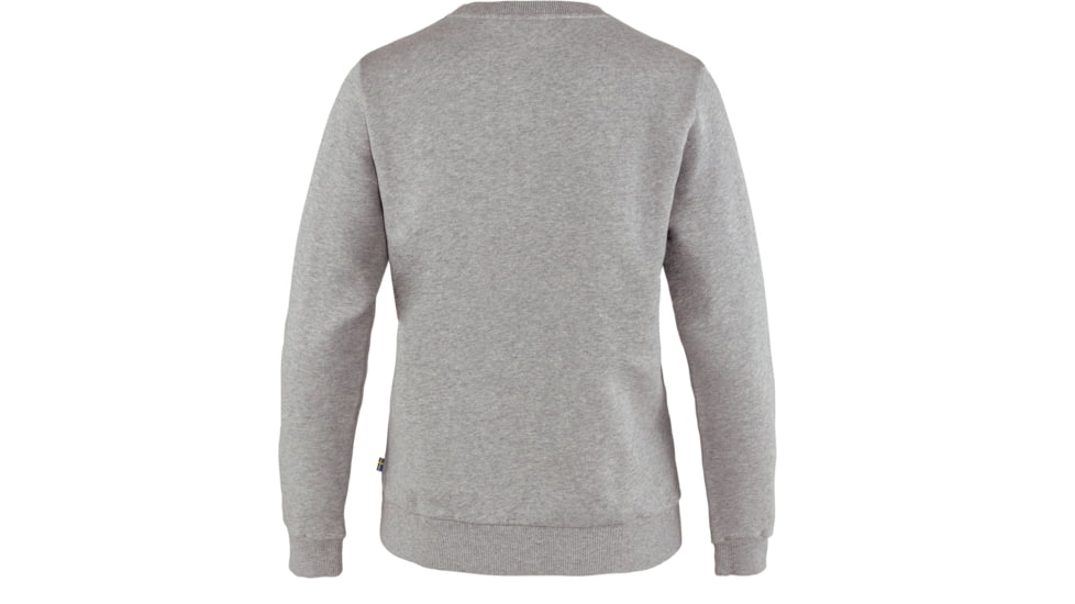 Fjallraven Logo Sweater - Womens, Grey-Melange, Extra Large, F84143-020-999-XL