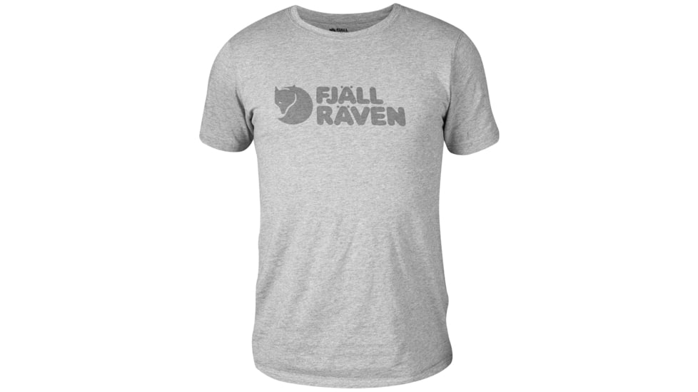 Fjallraven Logo T-Shirt - Men's-Grey-Medium