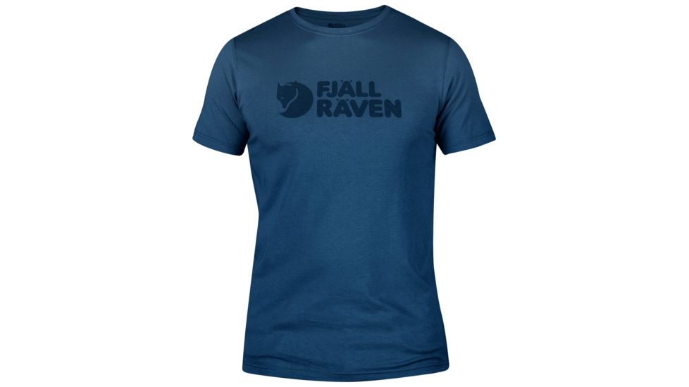 Fjallraven Logo T-Shirt - Mens-Uncle Blue-X-Large