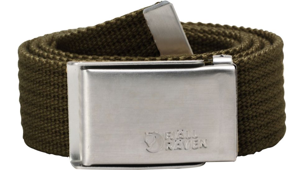 Fjallraven Merano Canvas Belt, Dark Olive, One Size, F77028-633-1 Size