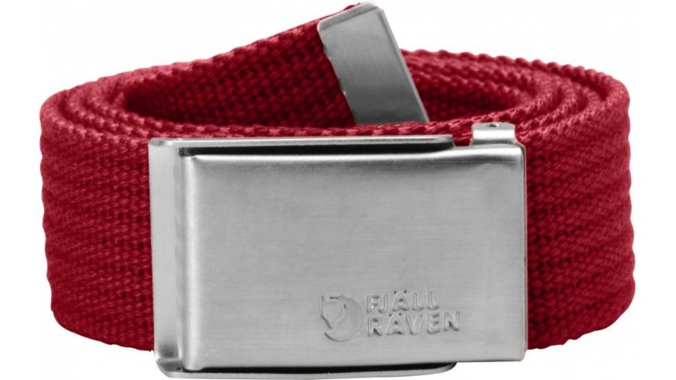 Fjallraven Merano Canvas Belt - Men's-Deep Red