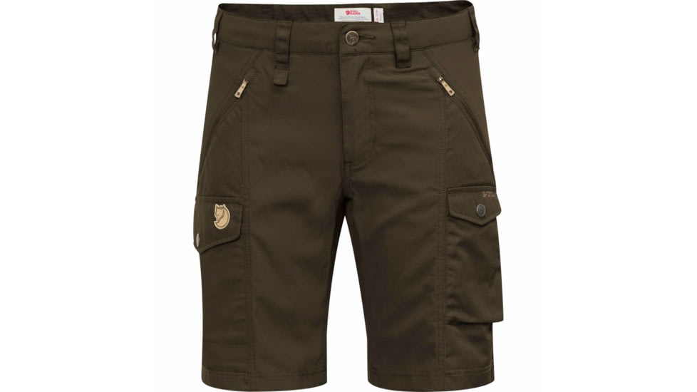 Fjallraven Nikka Shorts Curved - Womens, Dark Olive, 36, F89731-633-36