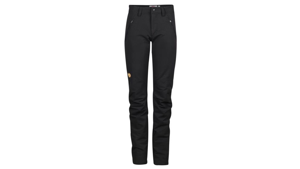 Fjallraven Oulu Trousers - Womens, Black, 40 Waist, Regular Inseam, Raw Length, F89446-550-40