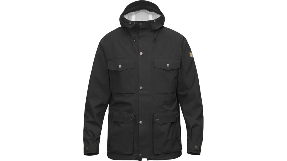 Fjallraven Ovik Eco-Shell Jacket - Men's-Black-Medium