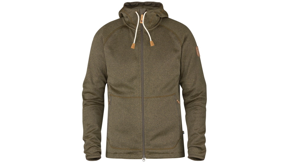 Fjallraven Ovik Fleece Hoodie - Men's-Tarmac-Large