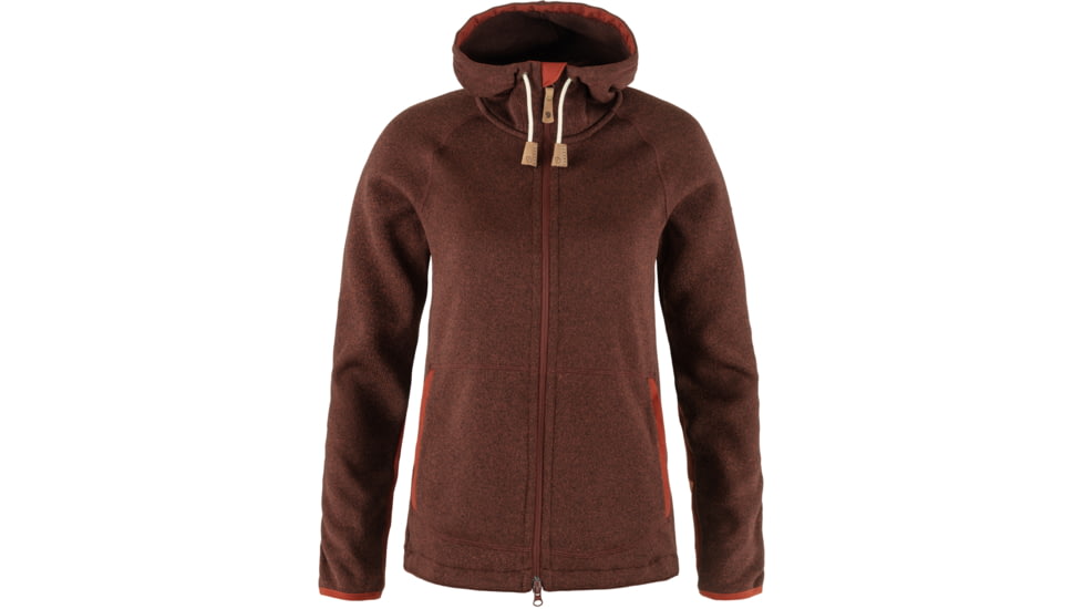 Fjallraven Ovik Fleece Hoodie - Womens, Autumn Leaf, Small, F89516-215-S