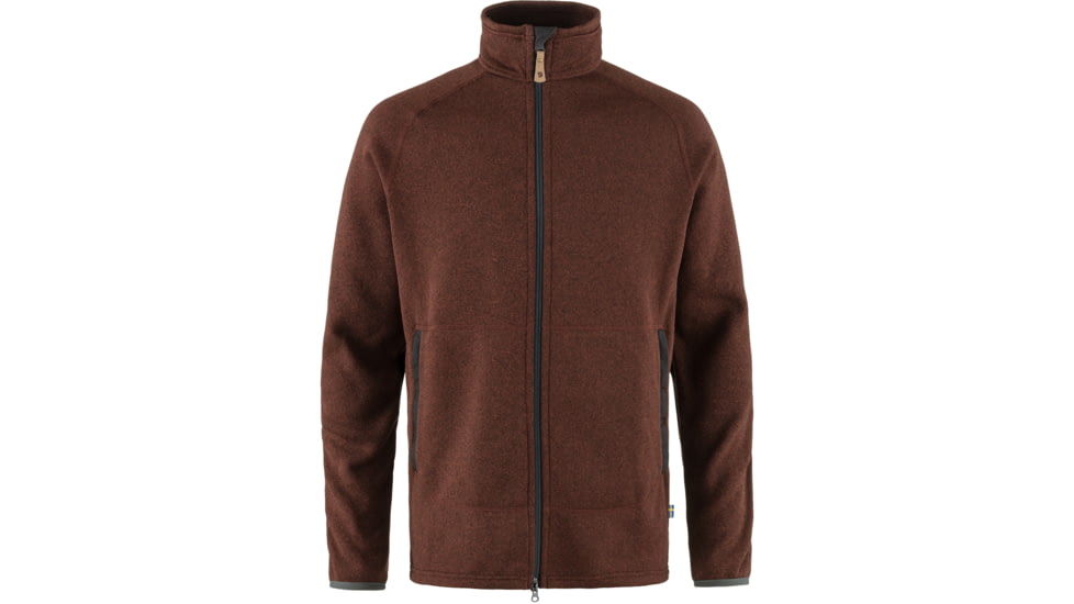 Fjallraven Ovik Fleece Zip Sweater - Mens, Autumn Leaf, Extra Large, F87317-215-XL