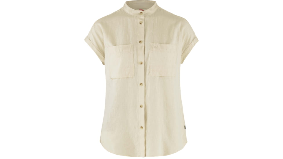 Fjallraven Ovik Hemp Shirt Short Sleeve - Women's, Chalk White, 2XS, F14600160-113-XXS