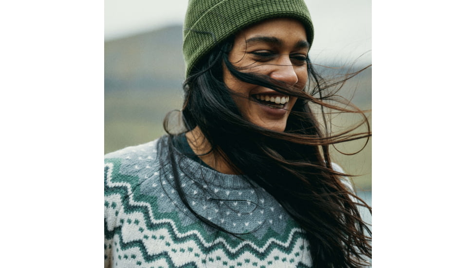 Fjallraven Ovik Knit Sweater - Womens, Chalk White-Flint Grey, Medium, F89941-113-055-M
