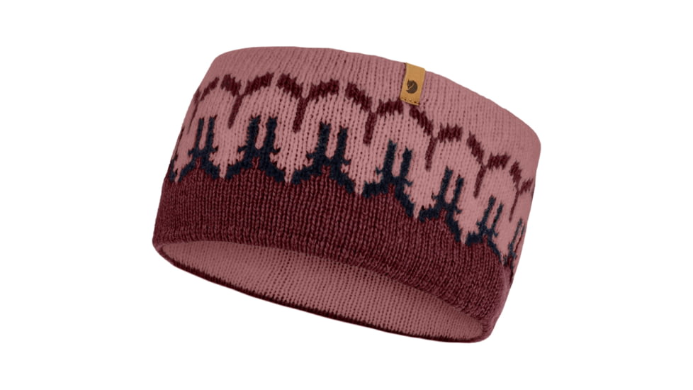 Fjallraven Ovik Path Knit Headband, Dark Garnet/Mesa Purple, One Size, F87166-356-410-OneSize