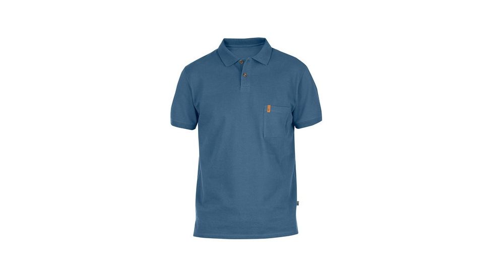 Fjallraven Ovik Pique Shirt - Men's-Uncle Blue-Small