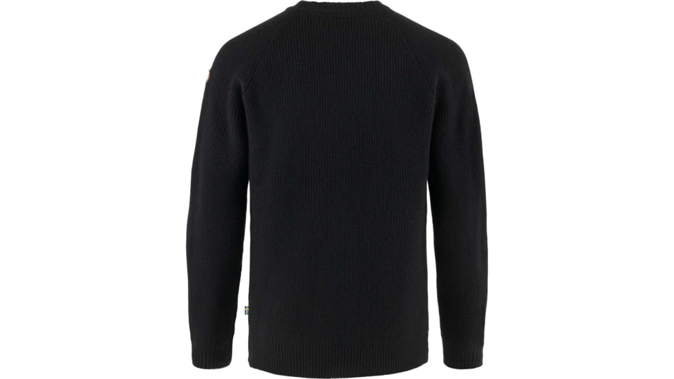 Fjallraven Ovik Rib Sweater - Mens, Black, Extra Large, F87165-550-XL