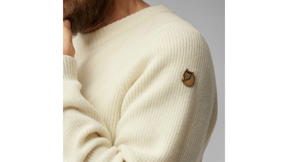 Fjallraven Ovik Rib Sweater - Mens, Chalk White, Large, F87165-113-L