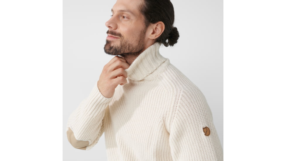 Fjallraven Ovik Roller Neck Sweater - Mens, Chalk White, 2XL, F87072-113-XXL