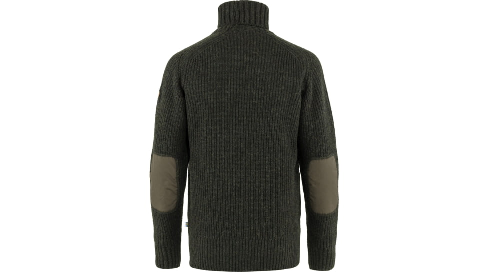 Fjallraven Ovik Roller Neck Sweater - Mens, Dark Olive, Small, F87072-633-S