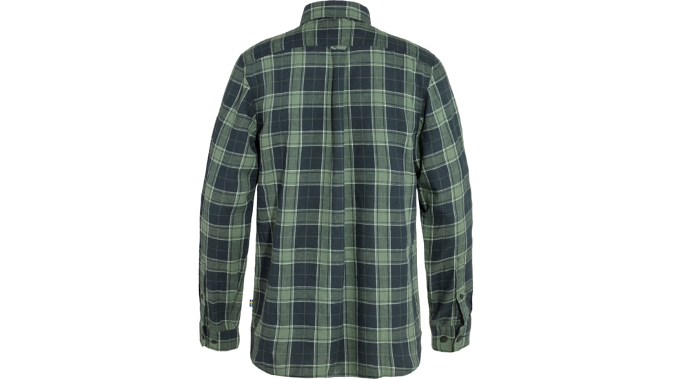 Fjallraven Ovik Travel Long Sleeve Shirt - Mens, Dark Navy/Patina Green, Medium, F87208-555-614-M