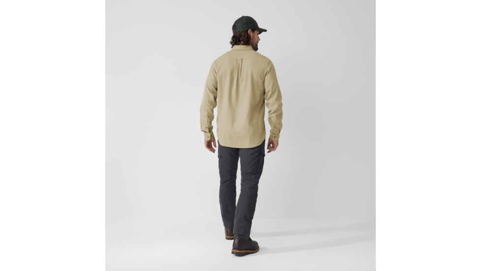 Fjallraven Ovik Travel Long Sleeve Shirt - Mens, Sand Stone, Medium, F87208-195-M