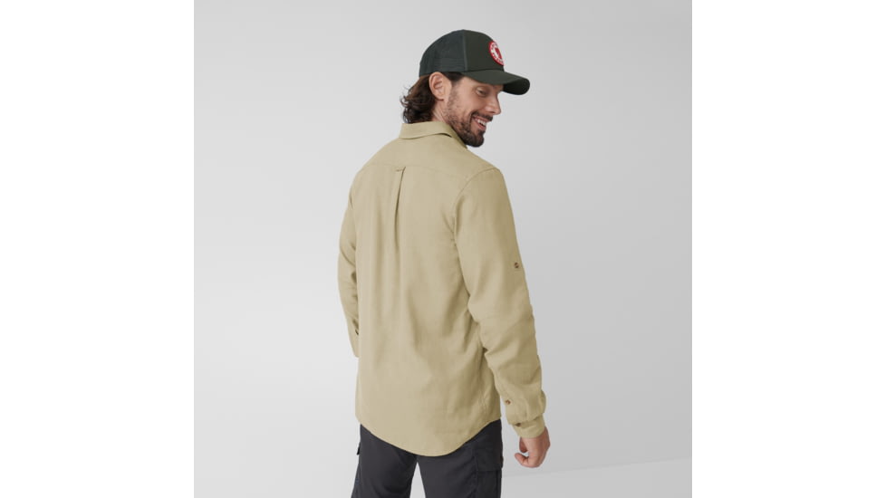 Fjallraven Ovik Travel Long Sleeve Shirt - Mens, Sand Stone, Medium, F87208-195-M