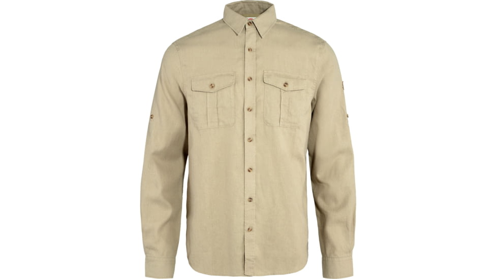 Fjallraven Ovik Travel Long Sleeve Shirt - Mens, Sand Stone, Medium, F87208-195-M
