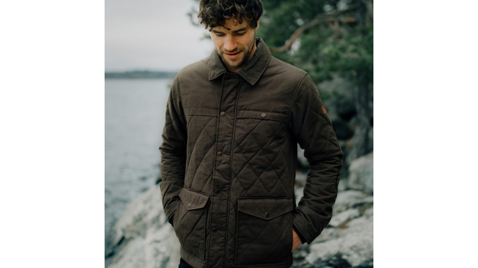 Fjallraven Ovik Wool Padded Jacket - Mens, Dark Olive, Small, F84127-633-S