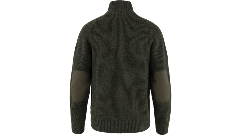 Fjallraven Ovik Zip Cardigan Knit - Mens, Dark Olive, Extra Large, F87071-633-XL