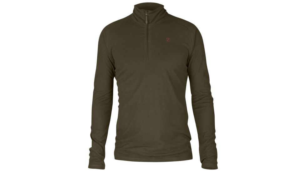 Fjallraven Pine Half Zip - Men's, Dark Olive, Extra Large, F81446-633-XL