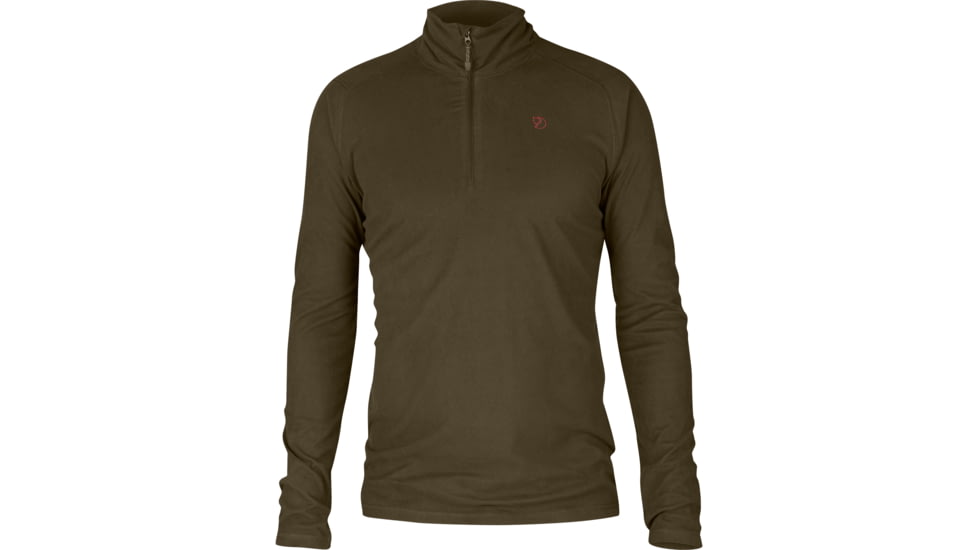 Fjallraven Pine Half Zip - Mens, Dark Olive, Medium, F81446-633-M
